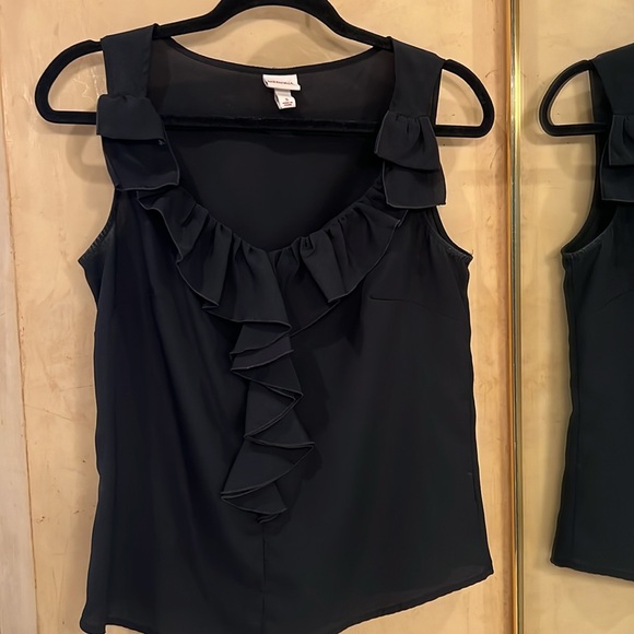 Black Ruffle Blouse - Picture 2 of 4